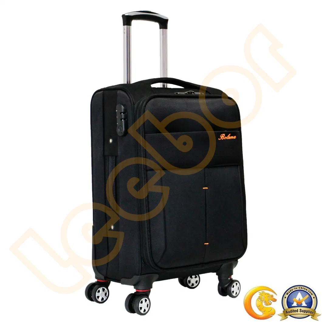Factory Direct Sale OEM 16′ ′ Black Oxford Aluminum Trolley Travel Luggage