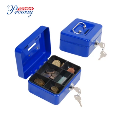 Geldkassette mit Geldfach, Tresorbox mit Schlüssel