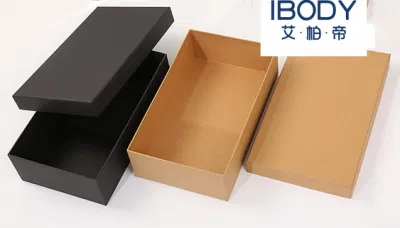 Heißer Verkauf Cash Commodity Kraftpapier Box recycelt mit recycelten Materialien Kartondeckel und Basis Kleidungsverpackungsbox