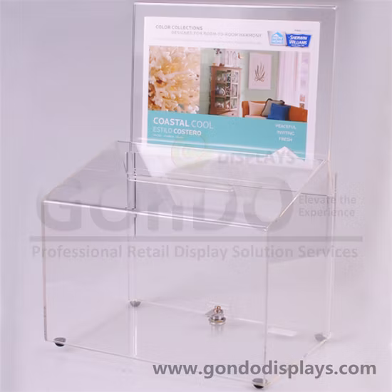 Cube Deluxe große transparente Acryl-Box für Geldspenden